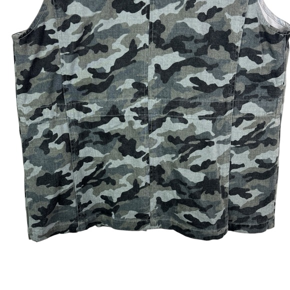 Mystree Camo Army Vest 100% Cotton Trendy Stylish Streetwear Women's Size Large - Picture 6 of 14